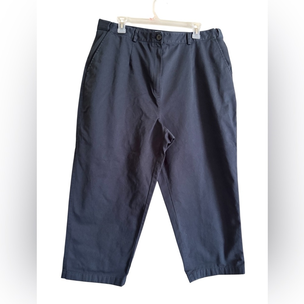 LL Bean cropped pants women’s size 18 expandable waist
